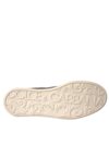 DOLCE & GABBANA Pantofi sport Portofino din piele de vițel aurii și negri - imagine 7