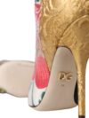 Cizme cu toc din patchwork multicolor Dolce & Gabbana - imagine 7