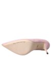 Pantofi cu toc din piele lacuită roz deschis Dolce & Gabbana - imagine 7