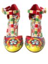 Sandale cu toc Dolce & Gabbana Carretto Multicolor - imagine 2