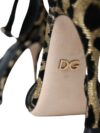 Sandale cu toc înalt din lurex cu imprimeu leopard aurie Dolce & Gabbana - imagine 7