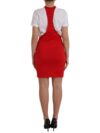Rochie mini bodycon din nylon elastic roșie Dolce & Gabbana - imagine 4