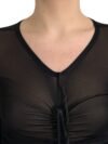 Rochie midi bodycon transparentă neagră Dolce & Gabbana - imagine 5