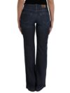 PLEIN SUD Blugi din Denim Bootcut Bărbătești Albastru Închis - imagine 4