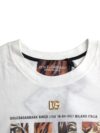 Dolce & Gabbana Tricou alb din bumbac cu mâneci scurte și guler rotund - imagine 6