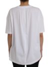 Balenciaga Tricou din bumbac alb cu guler rotund și mâneci scurte - imagine 4