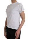 Balenciaga Tricou alb din bumbac cu guler rotund și mâneci scurte - imagine 3