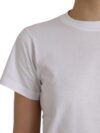 Balenciaga Tricou alb din bumbac cu guler rotund și mâneci scurte - imagine 6