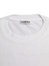 Balenciaga Tricou alb din bumbac cu guler rotund și mâneci scurte - imagine 7