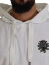 Sweatshirt cu glugă din bumbac alb Dolce & Gabbana - imagine 2