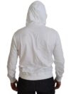 Sweatshirt cu glugă din bumbac alb Dolce & Gabbana - imagine 3