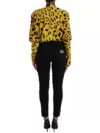 Dolce & Gabbana Bluză cu mâneci lungi, imprimeu leopard galben - imagine 3