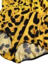 Dolce & Gabbana Bluză cu mâneci lungi, imprimeu leopard galben - imagine 8