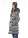 Baldinini Trend Geacă lungă elegantă din puf gri pentru căldură sofisticată - imagine 2
