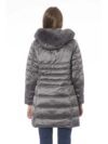 Baldinini Trend Geacă lungă elegantă din puf gri pentru căldură sofisticată - imagine 3