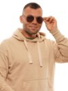 Ochelari de soare Zegna Couture gri pentru bărbați - imagine 4