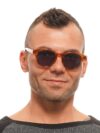 Ochelari de soare Ted Baker pentru bărbați, maro - imagine 4