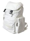 Dolce & Gabbana White Nylon Rubber Logo Backpack Rucksack Bag - imagine 3