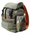 Dolce & Gabbana Military Green Patchwork Rucksack Backpack Bag - imagine 3