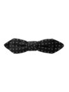 Dolce & Gabbana Black Silk Patterned Adjustable Neck Men Papillon Bow Tie - imagine 6