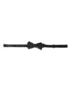 Dolce & Gabbana Black Silk Patterned Adjustable Neck Men Papillon Bow Tie - imagine 2