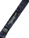 Dolce & Gabbana Navy Blue Silk Patterned Adjustable Men Papillon Bow Tie - imagine 6