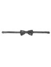 Dolce & Gabbana Gray Silk Patterned Adjustable Neck Men Bow Tie - imagine 2