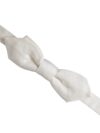 Dolce & Gabbana White Silk Adjustable Neck Men Papillon Bow Tie - imagine 3