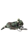 Dolce & Gabbana Multicolor Camouflage Animal Silhouette Keychain Keyring - imagine 3