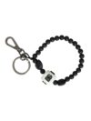 Dolce & Gabbana Black White Beaded DG Charm Accessory Keychain Keyring - imagine 3