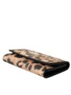 Dolce & Gabbana Pouch pentru chei din PVC cu model leopard maro - imagine 5