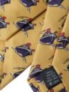 Dolce & Gabbana Yellow Ship Print 100% Silk Adjustable Men Tie - imagine 7