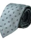 Dolce & Gabbana Green 100% Silk Patterned Adjustable Men Tie - imagine 2