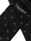 Dolce & Gabbana Black Silk Branded Logo Adjustable Men Tie - imagine 5