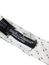Cravată Dolce & Gabbana cu model alb-negru, ajustabil - imagine 4
