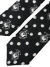 Cravată Dolce & Gabbana cu puncte negre și inimă ajustabilă - imagine 4
