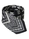 Cravată Dolce & Gabbana Neagră cu Model 100% Mătase Ajustabilă - imagine 2