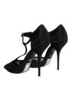 Dolce & Gabbana Pantofi cu toc stiletto din plasă negri - imagine 4