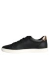 DOLCE & GABBANA Pantofi sport din piele neagră Portofino - imagine 5