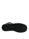 Cizme Dolce & Gabbana negre din nylon cu logo, umplute, până la gambe - imagine 7
