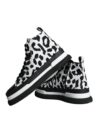 Adidași Dolce & Gabbana înălțați negri și albi cu leopard - imagine 8