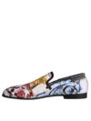 Pantofi loafers bărbați Dolce & Gabbana Multicolor Madonna Majolica Amalfi - imagine 5