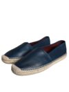 Dolce & Gabbana Pantofi Espadrile din Piele Albastră - imagine 3