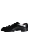 Dolce & Gabbana Pantofi eleganți din piele de vițel negri pentru bărbați - imagine 6