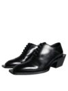 Dolce & Gabbana Pantofi eleganți pentru bărbați din piele de vițel negri - imagine 3