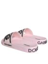 Sandale Dolce & Gabbana Negre și Roz din Cauciuc pentru Bărbați - imagine 4