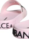 Sandale Dolce & Gabbana Negre și Roz din Cauciuc pentru Bărbați - imagine 6