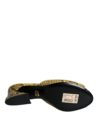 Dolce & Gabbana Sandale cu toc din piele galbenă - imagine 6