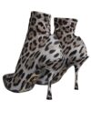 Dolce & Gabbana Botine cu Toc Întins Leopard Gri - imagine 6