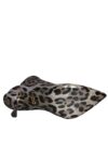 Dolce & Gabbana Botine cu Toc Întins Leopard Gri - imagine 7